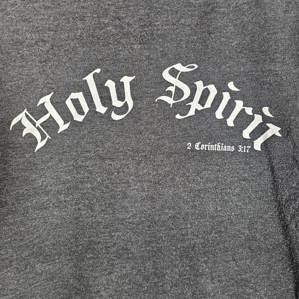 Faith Defines Us‎ Holy Spirit 2 Corinthians 3:17 Sweatshirt Grey Womens Small - Picture 2 of 6